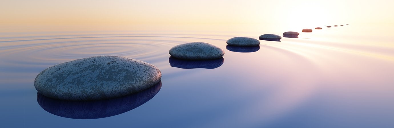 rocks on a lake